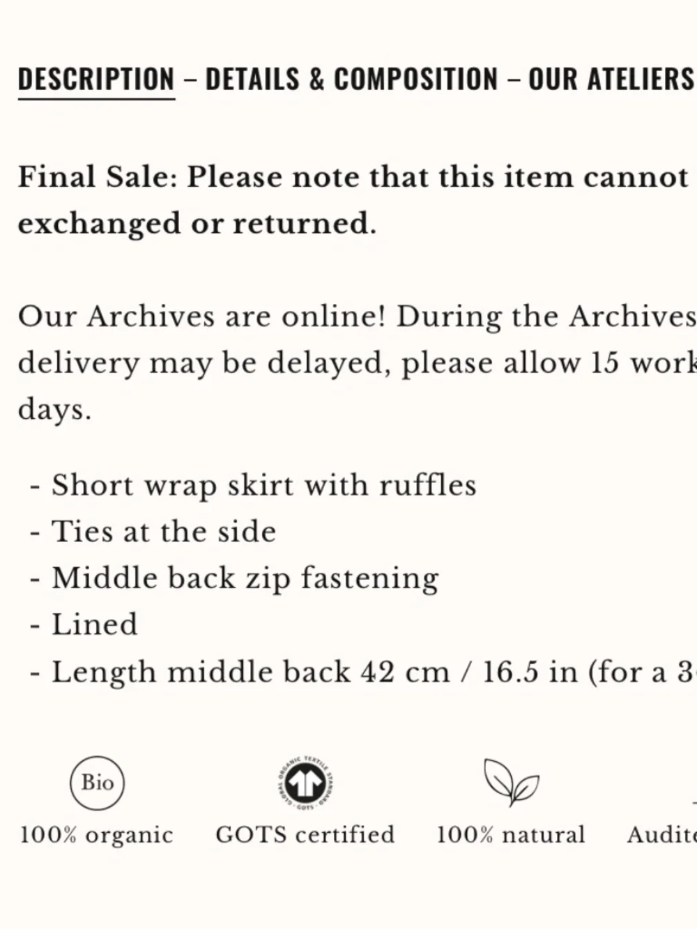 Sezane x Farm Rio CAMILA Skirt NWT